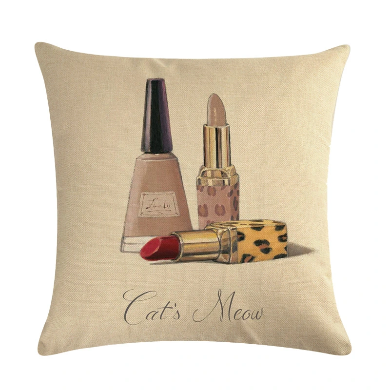 Petty Woman Series Linen Hugging Pillowcase Cushion Cover