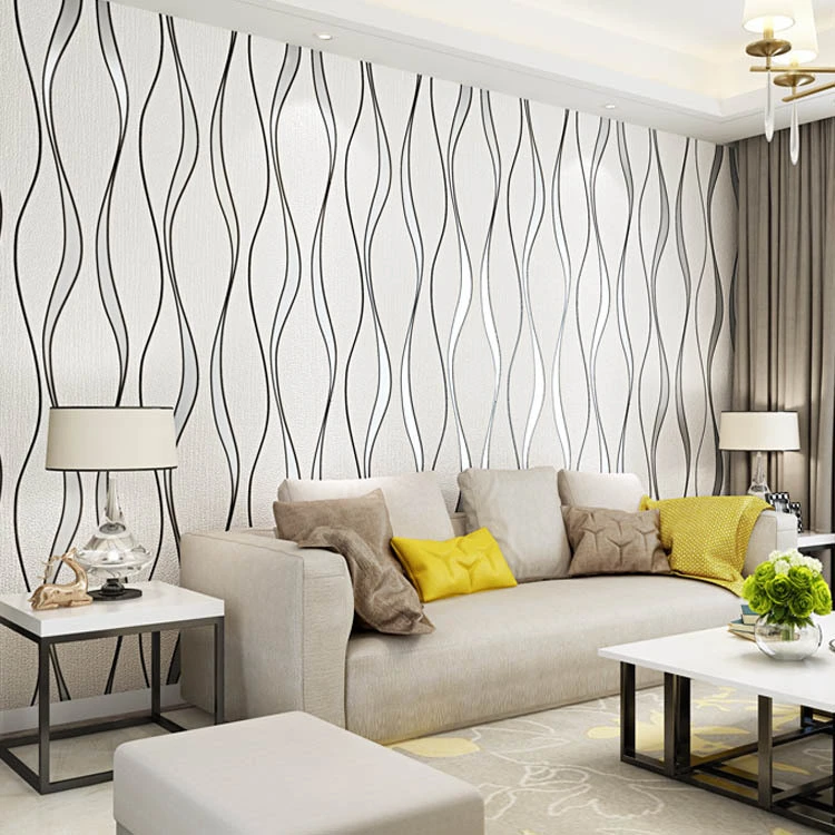 3D three-dimensional water ripple non-woven wallpaper