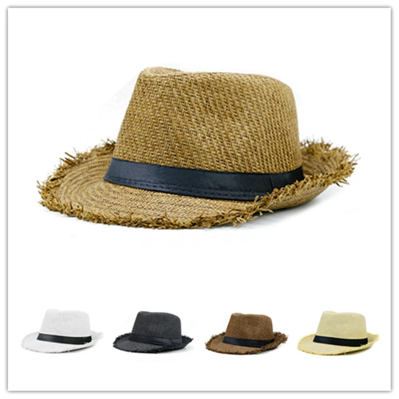 Summer Straw Hat Beach Vacation Jazz Sun Hat Sunscreen