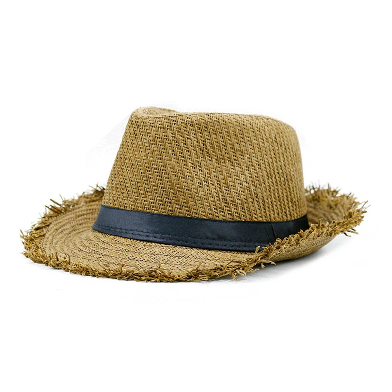 Summer Straw Hat Beach Vacation Jazz Sun Hat Sunscreen