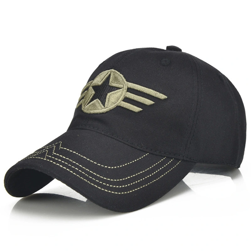Outdoor camouflage embroidered sunshade baseball cap
