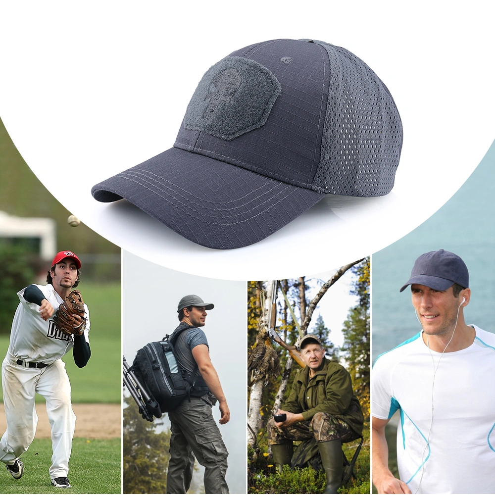 Skull embroidery baseball cap
