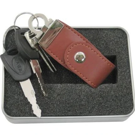 High-End Leather Usb Fla Sh Drive Opens Bidding For Usb 2.0 1Gb-128Gb Customization