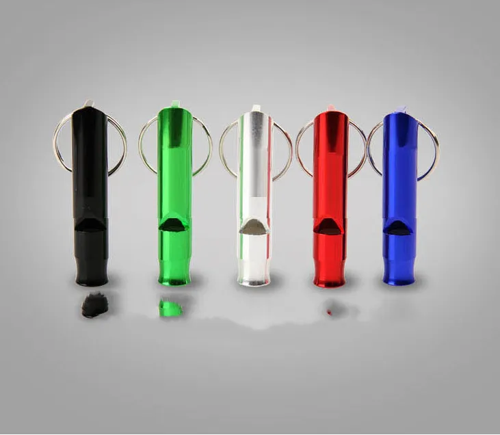 Outdoor Survival Whistle High Frequency Whistle Travel Aluminum Keychain Whistle