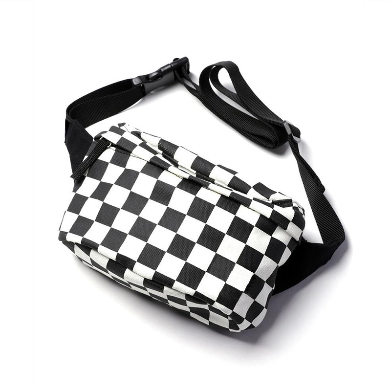 Checkerboard belt bag