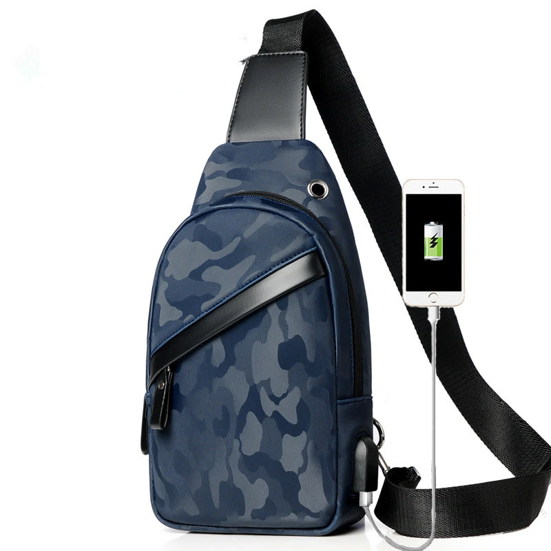 Men's camouflage one shoulder cross chest bag