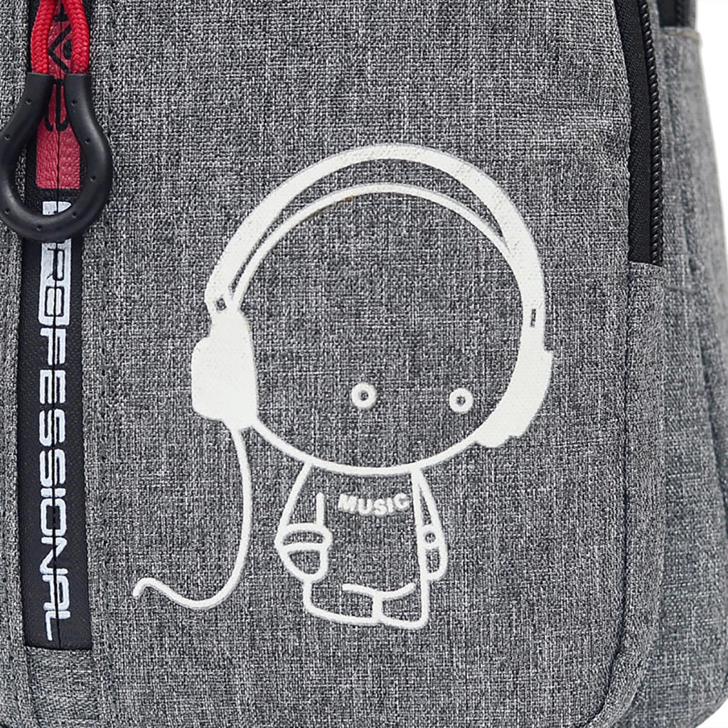 Men's nylon luminous chest bag
