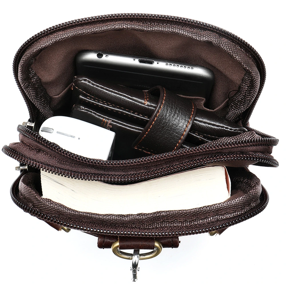 Vintage cowhide messenger bag