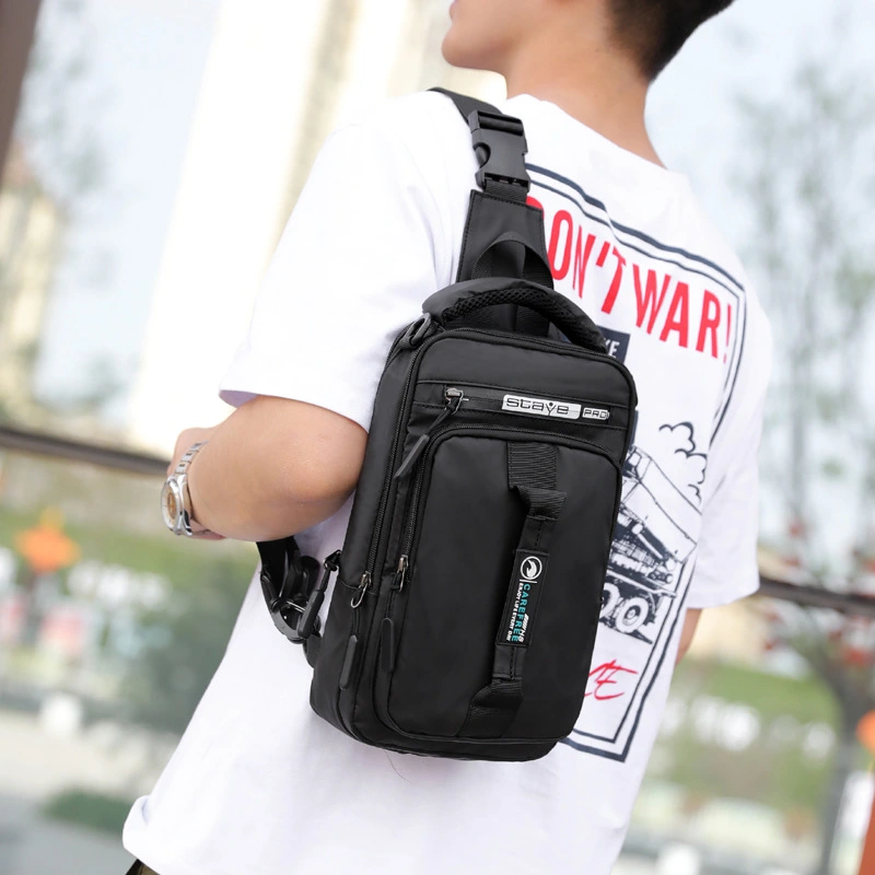 Korean Casual Sports Chest Bag Fashion Trend Backpack Men'S Mini Shoulder Messenger Bag Multifunctional Small Backpack