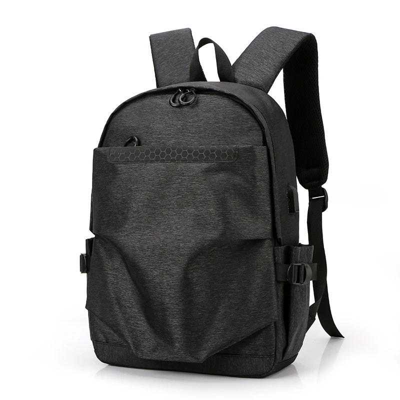 Solid Color Men's Nylon Waterproof Backpack