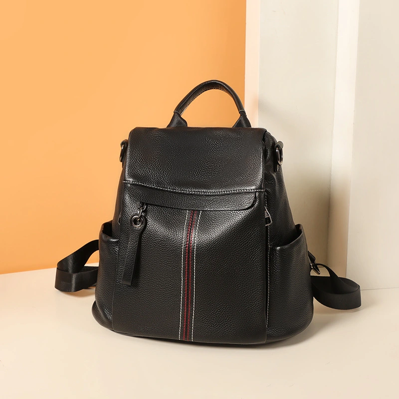 Fashion Female Bag High-capacity Anti-theft Backpack Top Layer Cowhide