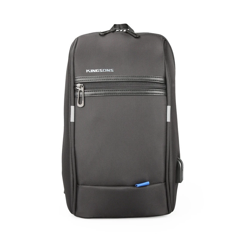 Crossbody chest bag male USB charging chest bag men's small bag