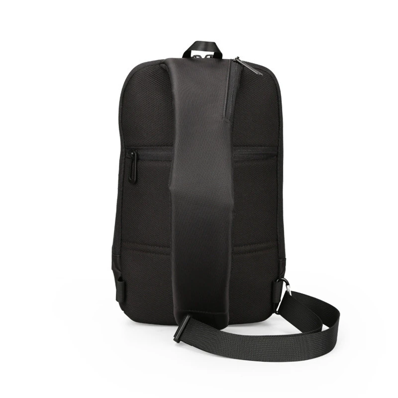 Crossbody chest bag male USB charging chest bag men's small bag