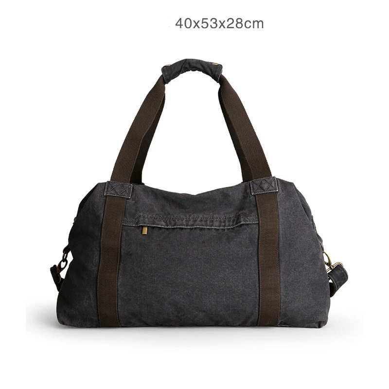 Canvas travel bag large capacity outdoor handbag for men