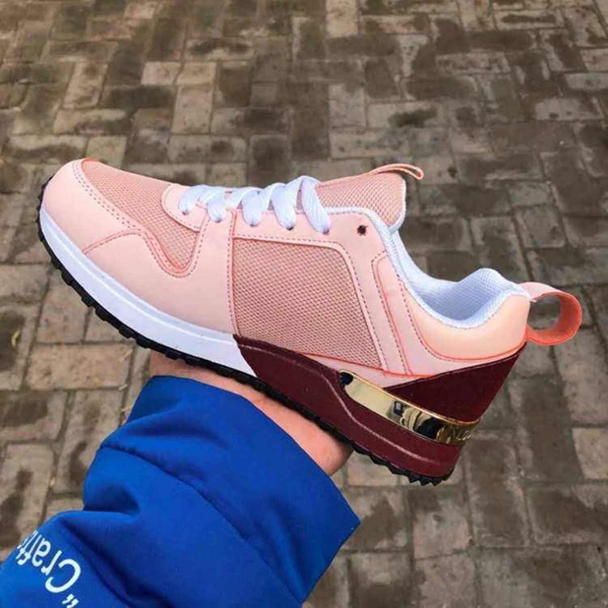 Front Lace-Up Captain Jack Sports Solid Color Women'S Shoes