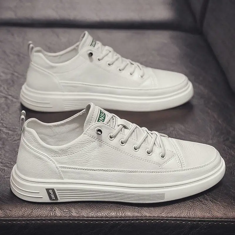 Casual White Men Shoes Summer Breathable Flat Bottom