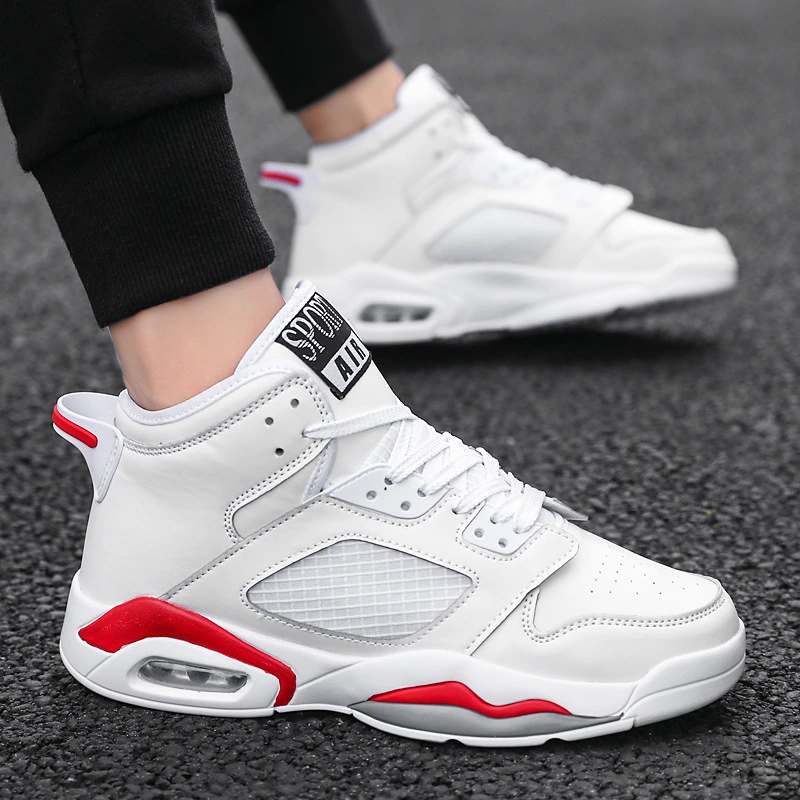 Air cushion basketball shoes outdoor high-top men's shoes