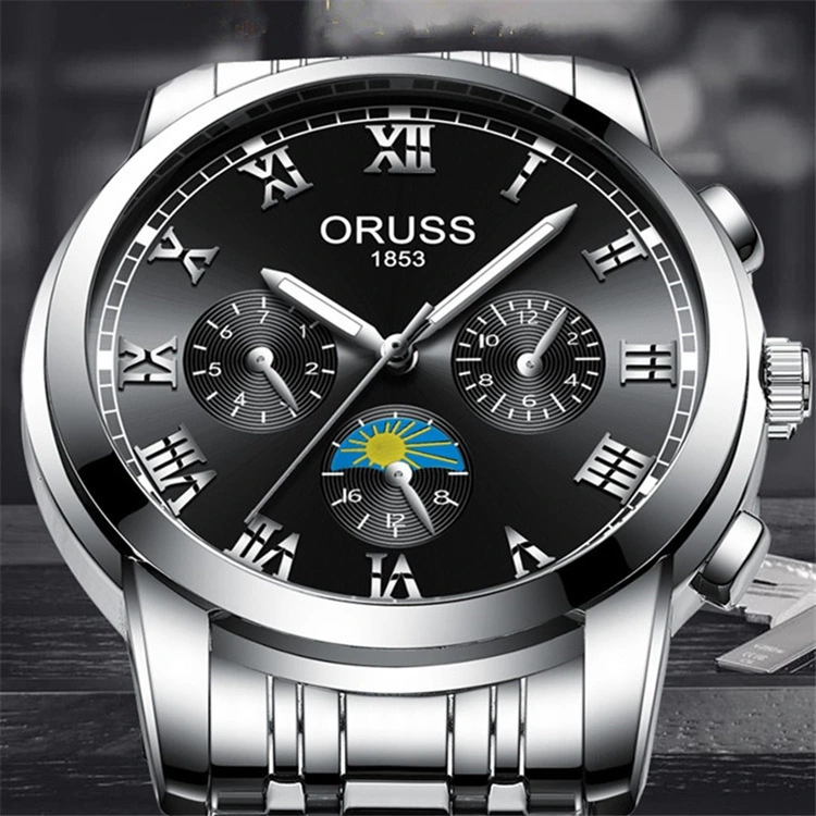 Waterproof Luminous Men's Quartz Steel Band Watch