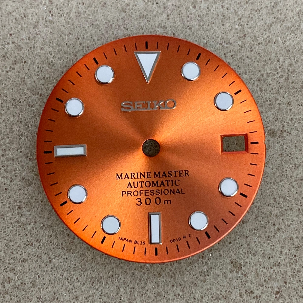 Dial Marker Have Date 29mm Dial Improvement Green Luminous SKX007 And More Suitable For Japanese NH35 Movement K034