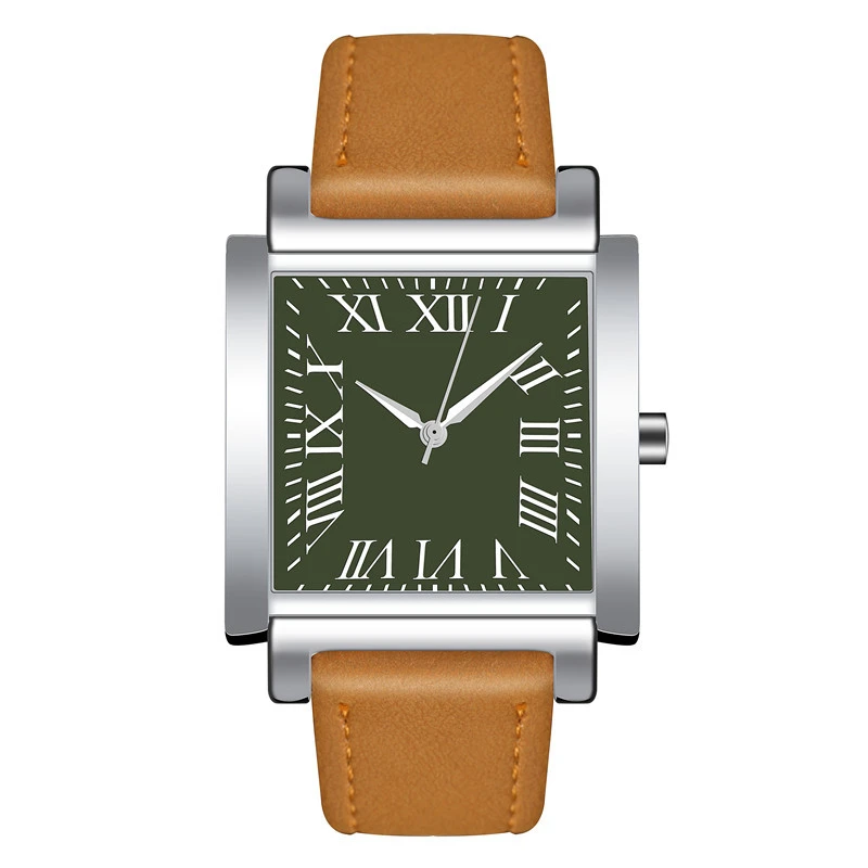 Men's Square leisure belt Watch