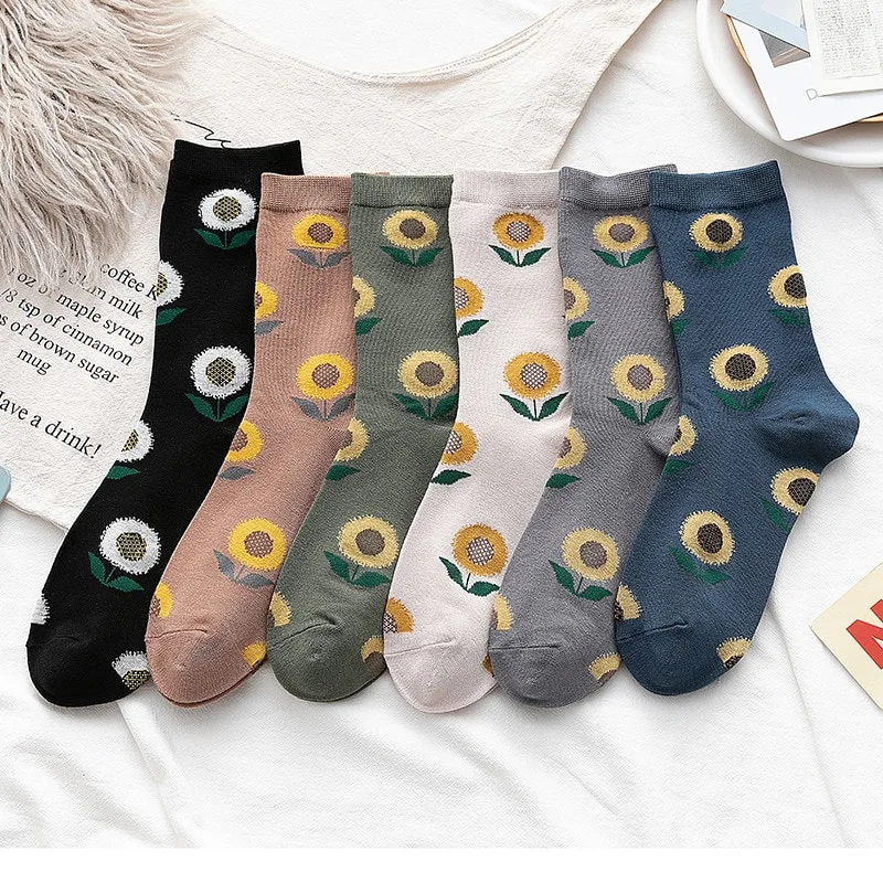 Single needle tube socks