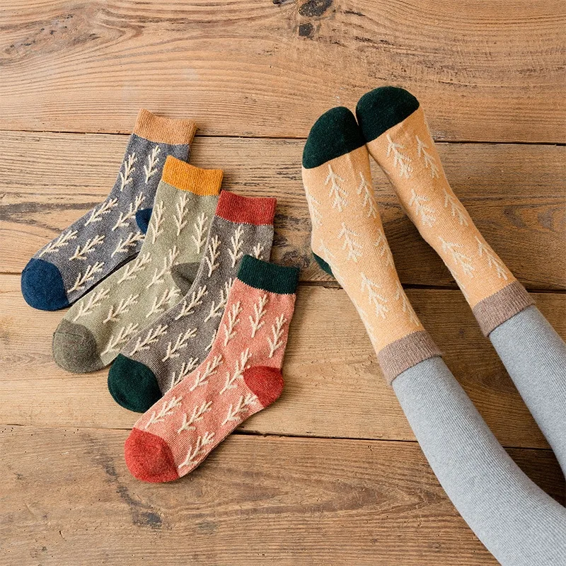 Women's thick tube socks