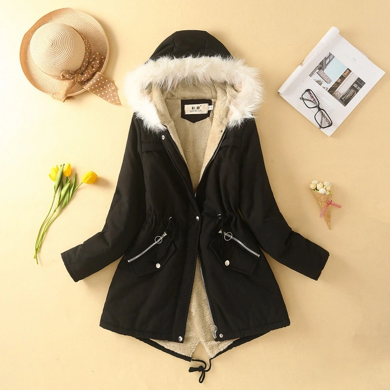 Fleece Padded Hooded Warm Padded Jacket