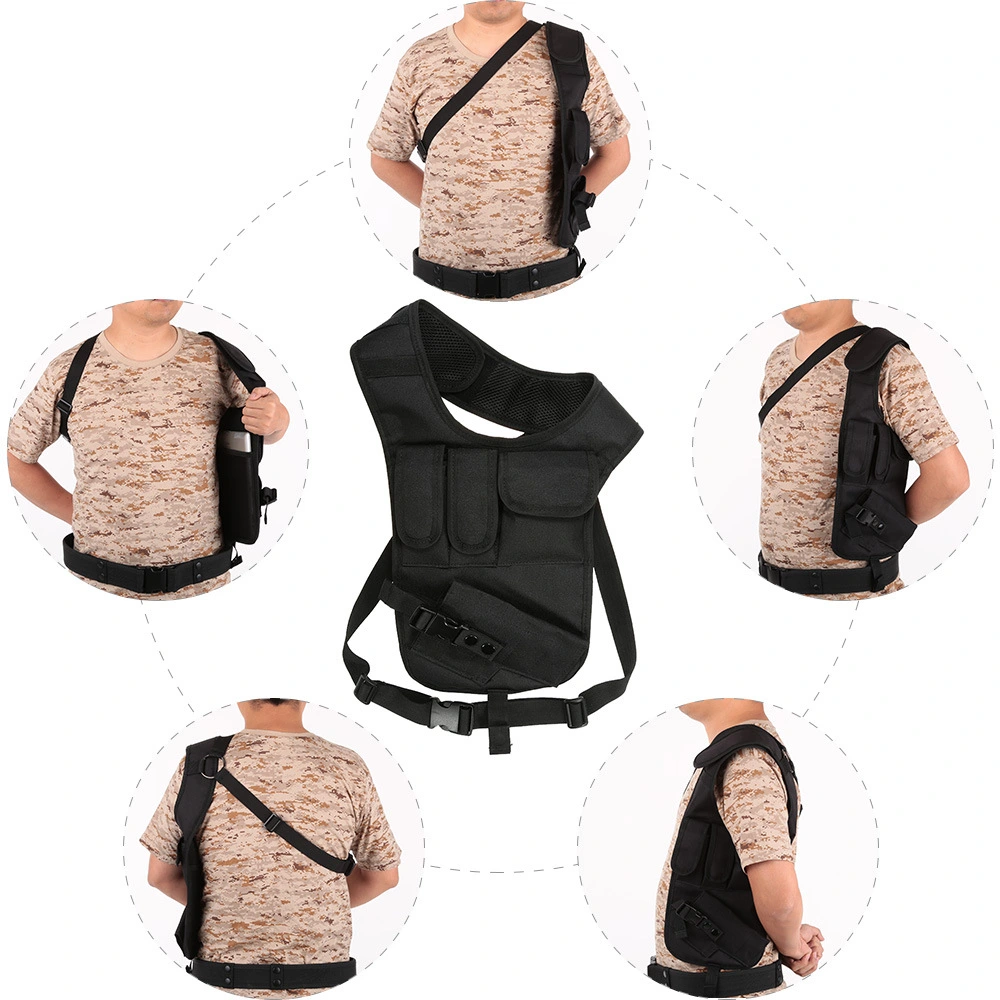 Tactical Army Fan Shoulder Special Agent Edition Underarm Holster Vest Camo Waterproof Nylon Invisible Tactical Mobile Phone Accessory Pack