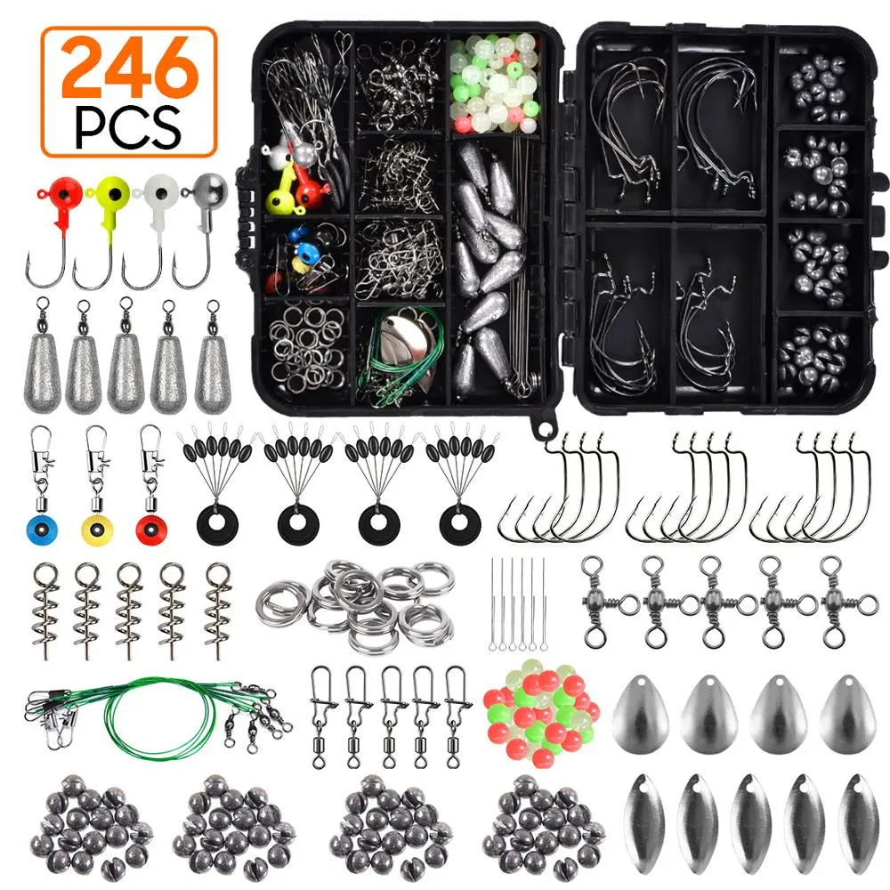 Sea Fishing 246 Pieces Set Box Set Storage Box Full Set Of Fishing Accessories Bait