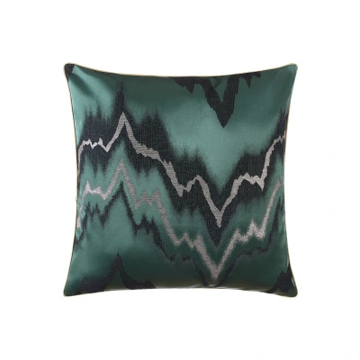 Green living room throw pillow