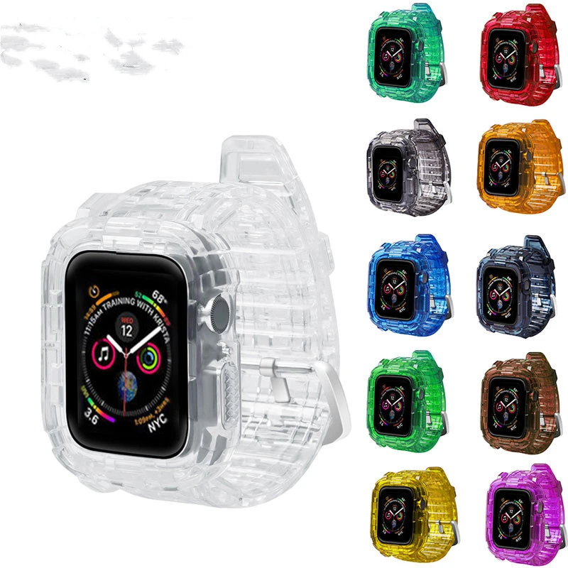 Soft Transparent Silicone Watch Band For Apple Watch