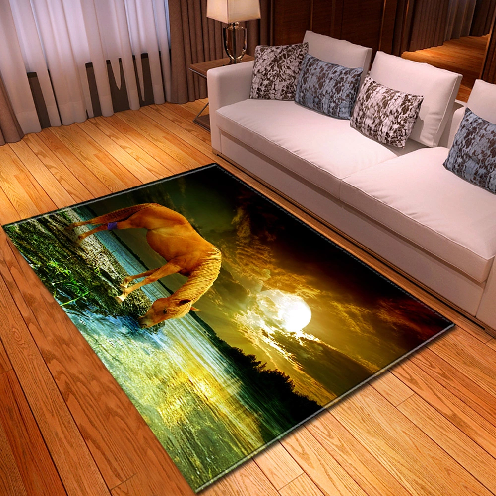 Dream Horse 3D Print Carpets For Living Room Bedroom 