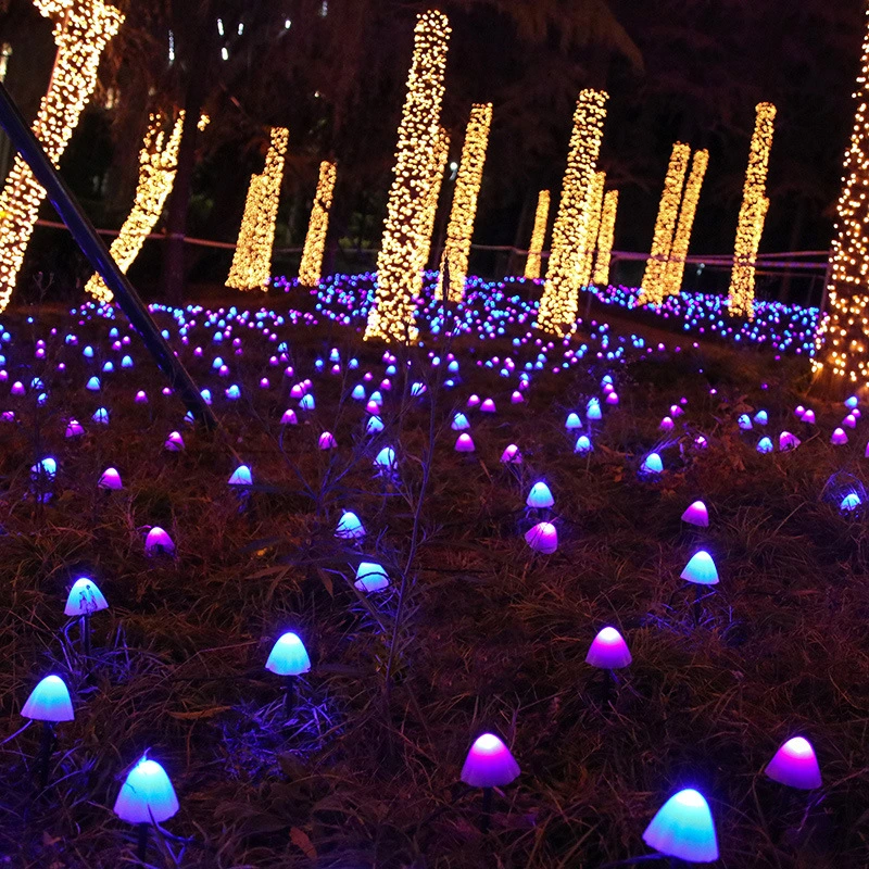 Solar String Lights With Mushroom String Lights