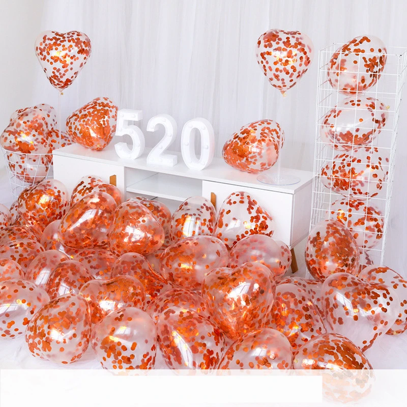 Transparent Sequined Balloon Net Celebrity Wedding Room Decoration Package