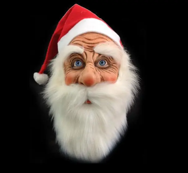 Christmas Gifts Santa Claus Mask Holiday Rubber Mask Masquerade Mask