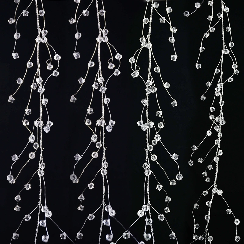 Acrylic Crystal Beads Garland Light String Accessories 100 120 150cm