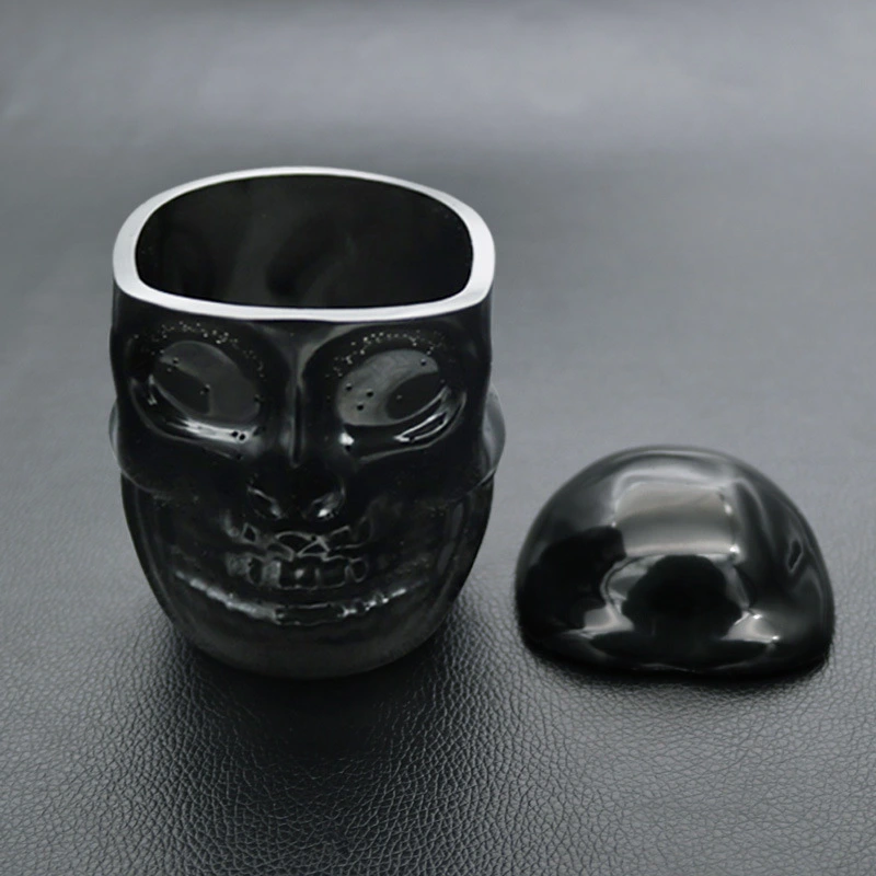 Crystal Silicone Storage Box Mold Skull Dark Handmade Mirror