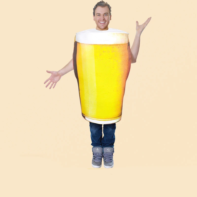 Halloween Beer Mug Costume Cosplay Funny