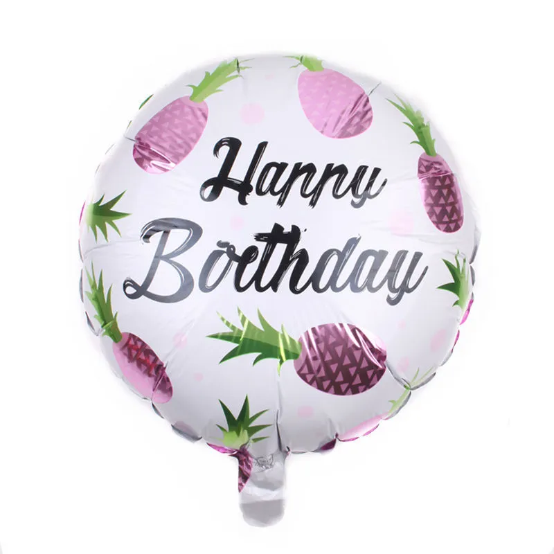 18 Inch Round Pineapple Aluminum Film Decoration Balloon