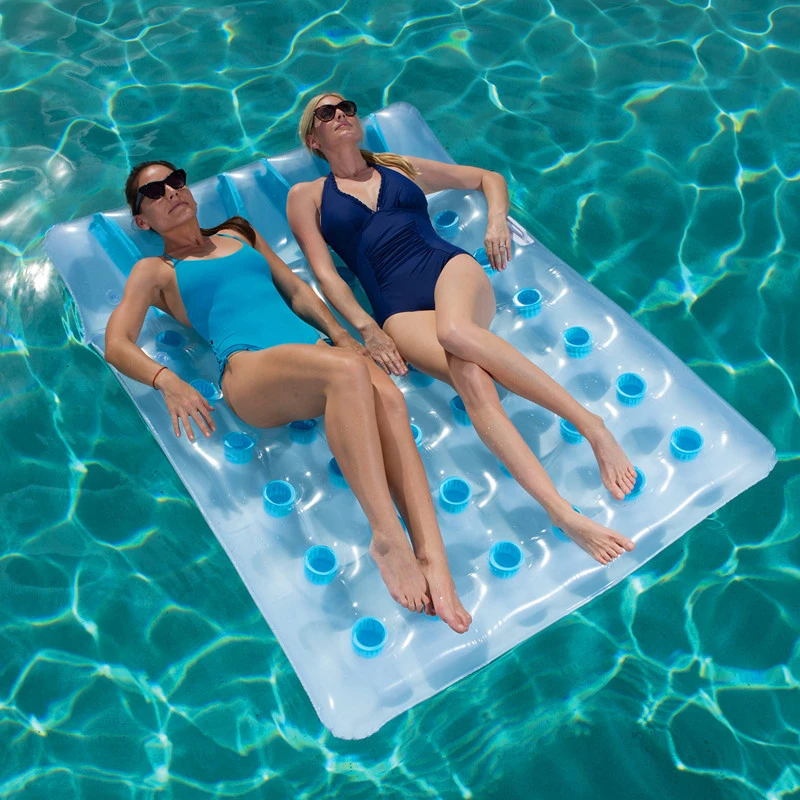 Double swimming water bed