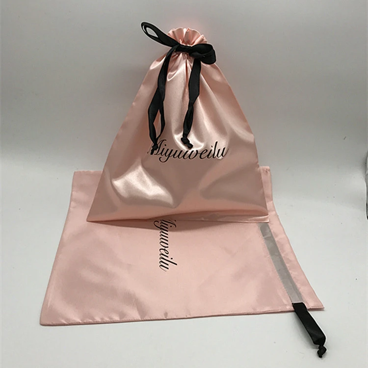 Pink silk satin artificial silk eye mask wig packaging