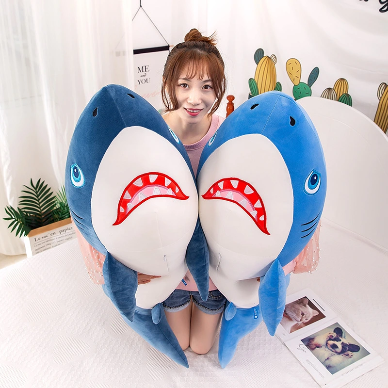 Cute big shark plush doll