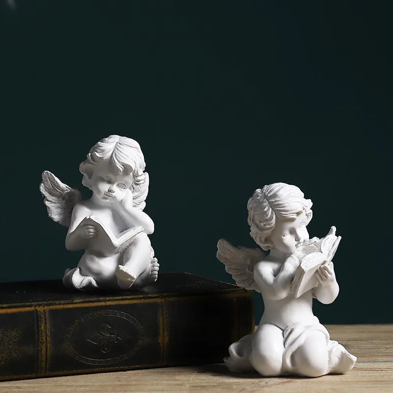 American resin living room small sculpture angel craft decoration