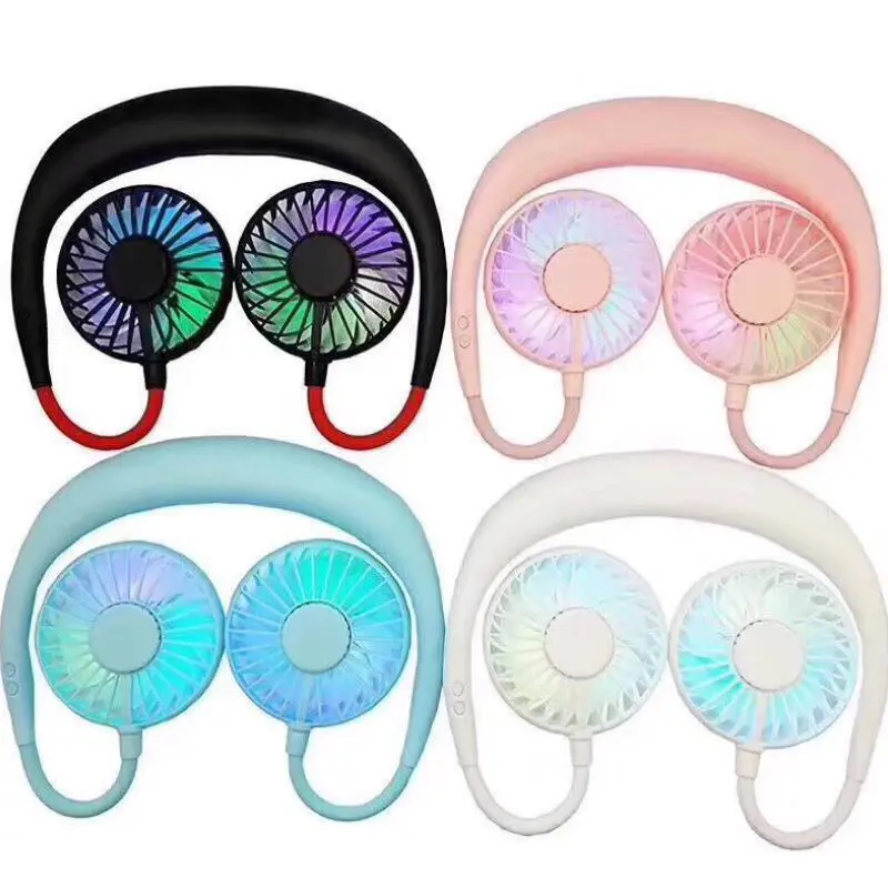 2nd / 3rd Gernation - Charging portable lazy fan student desktop fan hanging neck fan