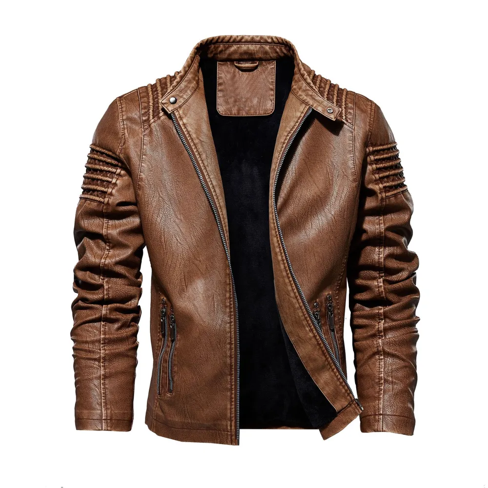 European and American fashion plus size leather