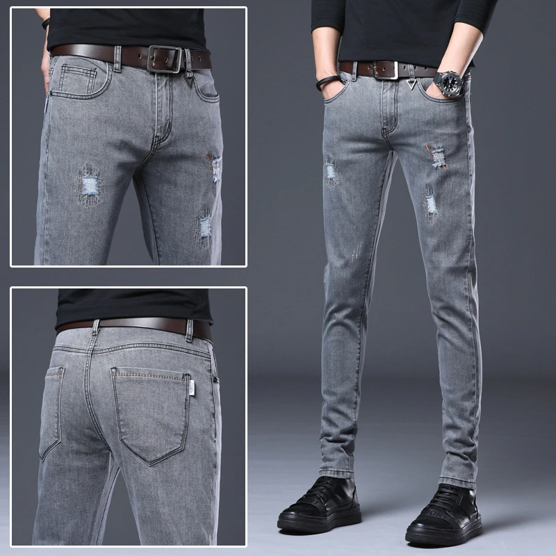 Slim fit stretch leg pants