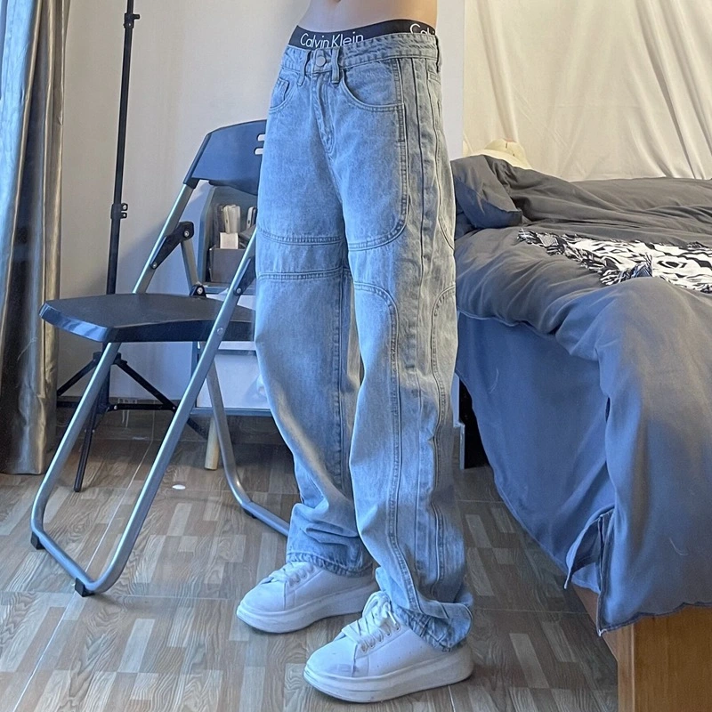 National Tide Straight Retro Wash Fashion Jeans Men And Women Ins