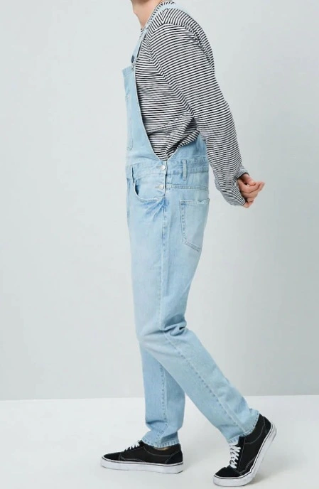 Men's denim overalls