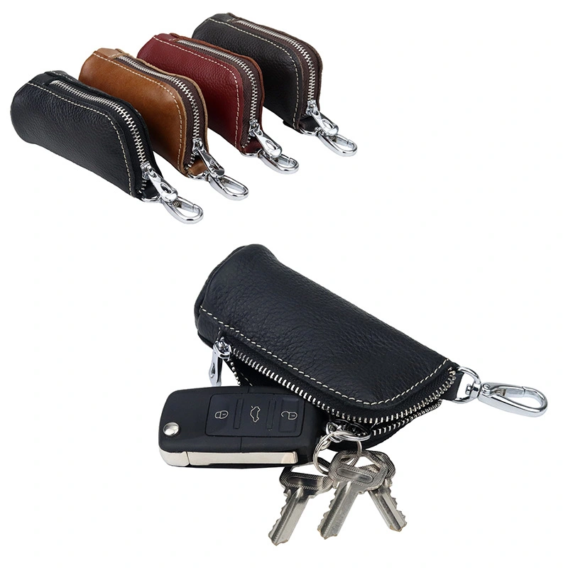 Multi Function Soft Leather Top Leather Car Key Bag