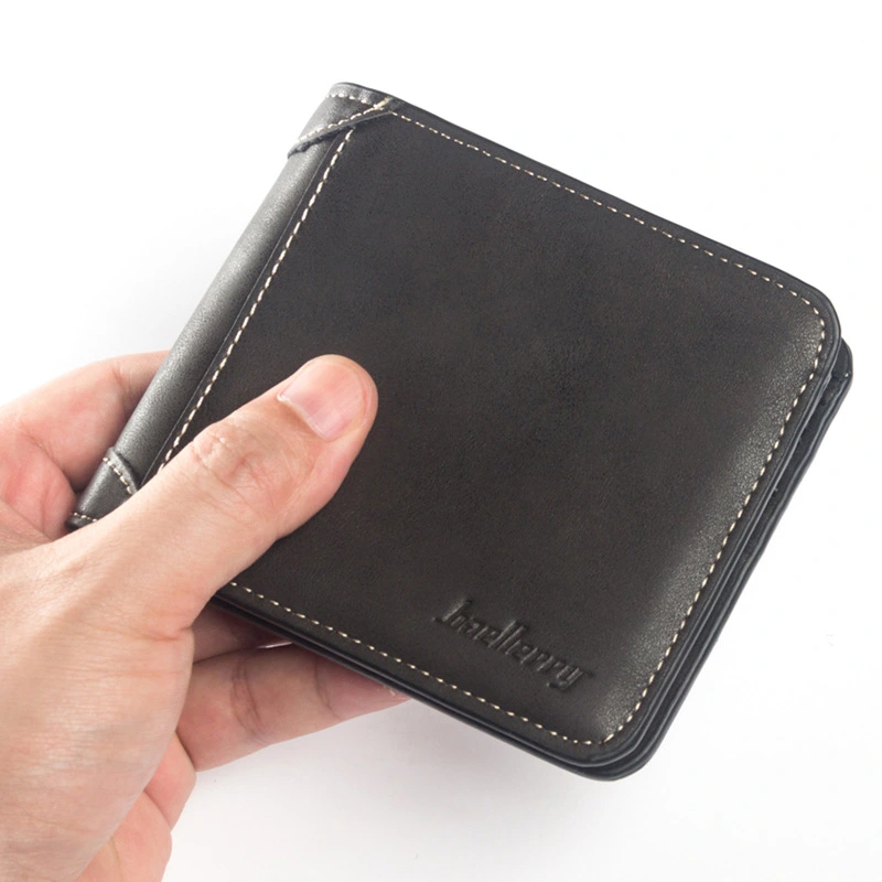 Men'S Wallet Multi-Card Card Holder Horizontal Frosted Leather Retro Foreign Trade Wallet